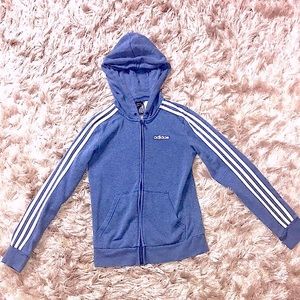 Blue two piece children’s adidas jumpsuit